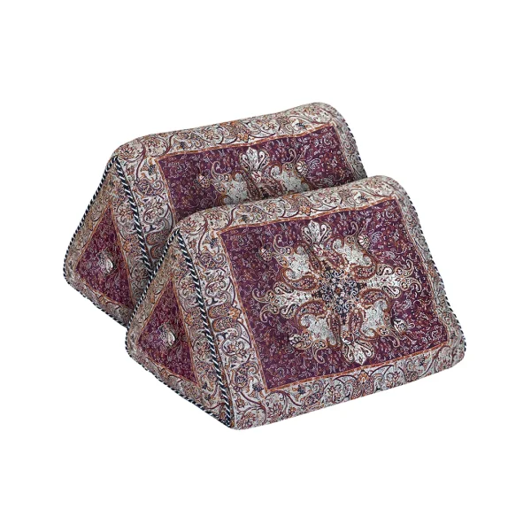 پشتی مثلثی (لمی) سنتی طرح قاجار رنگ قرمز