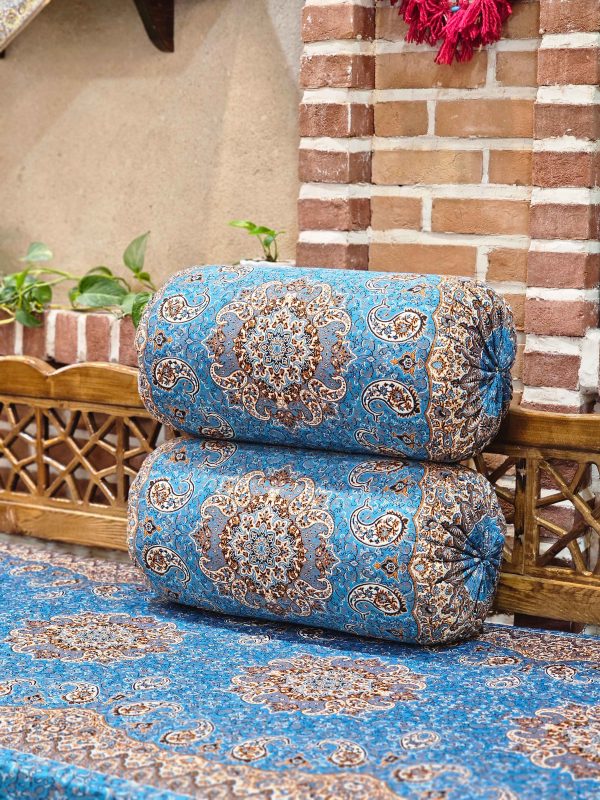 ست پشتی سنتی طرح سالار رنگ آبی - Image 7
