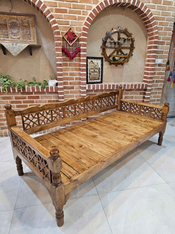 تخت سنتی طرح گره چین چوب روسی