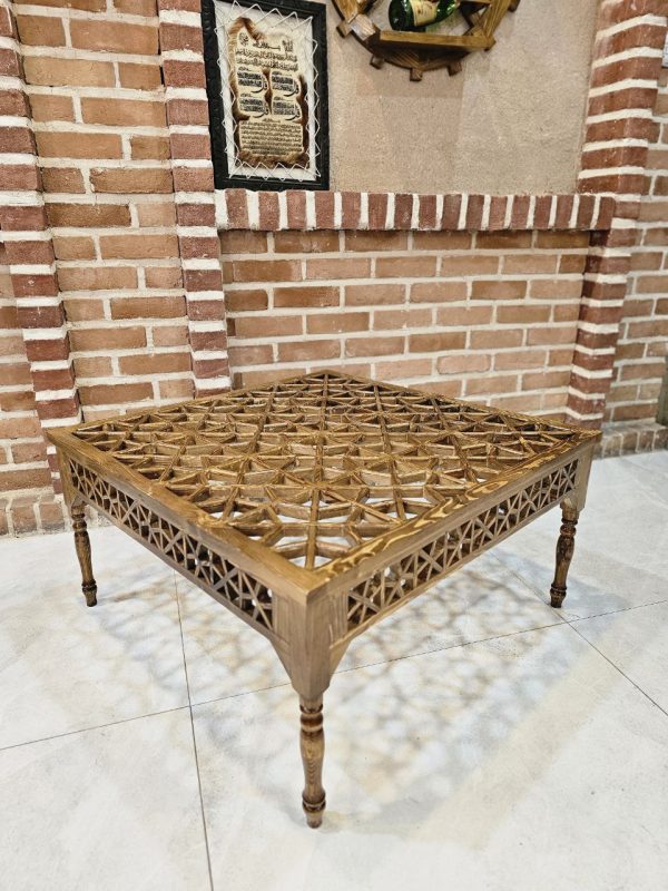 ست مبلمان چوبی شمس فندقی 8 نفره - Image 6
