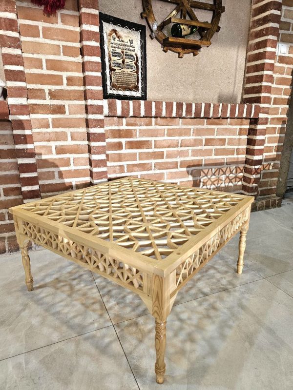 میز وسط سنتی خود رنگ سایز 80 در 80