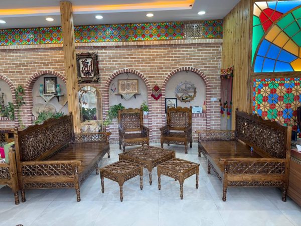 ست مبلمان چوبی هخامنشی 8 نفره