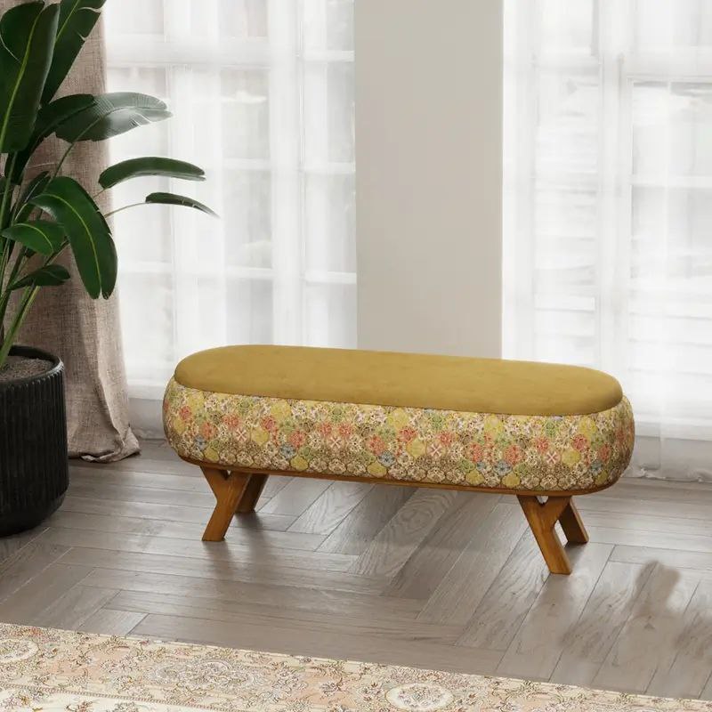 پاف نیمکتی نقش طرح هنگام سایز 120-90