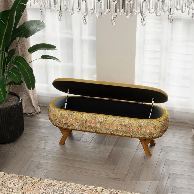 پاف نیمکتی نقش طرح هنگام سایز 120-90 - Image 2