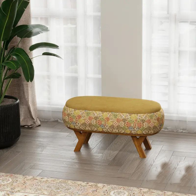 پاف نیمکتی نقش طرح هنگام سایز 120-90 - Image 3