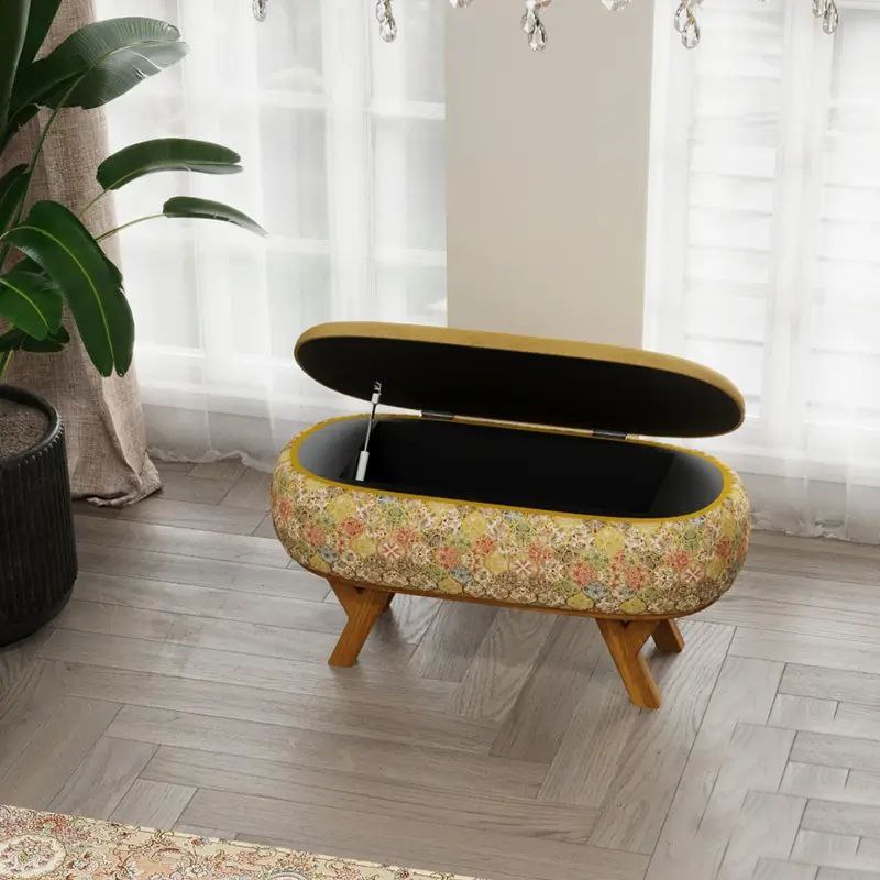 پاف نیمکتی نقش طرح هنگام سایز 120-90 - Image 4